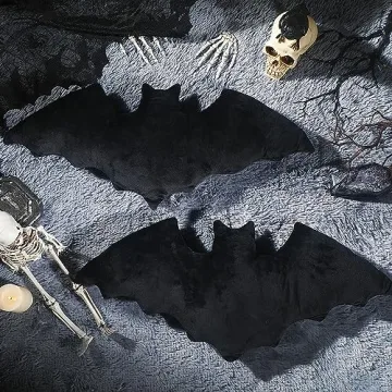 Huwena Cute Bat Shaped Halloween Throw Pillows