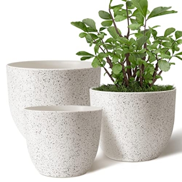 Giraffe Creation 3-Pot Set - Trendy Plant Pots with Drainage