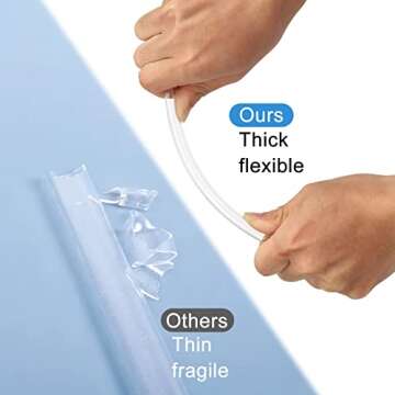 AIERSA 6 Pack Replacement Straws Compatible Stanley 40/30oz Tumbler,Reusable Plastic Clear Straw,12Inch Tall Long Drinking Straws with Cleaning Brush for Stanley Cup Accessories