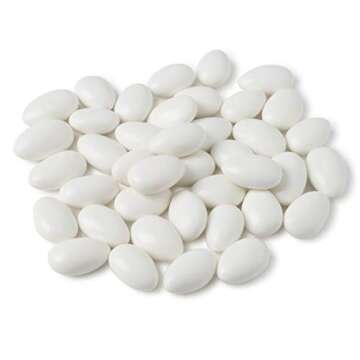 White Jordan Almonds Wedding Shower Party Favor Premium Fine Candied Nuts (1.5 lbs) Sohnrey Family F...