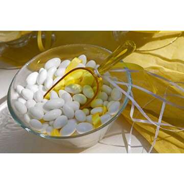 White Jordan Almonds Wedding Shower Party Favor Premium Fine Candied Nuts (1.5 lbs) Sohnrey Family Foods