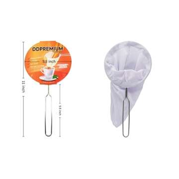 DDPREMIUM Tea Filter Reusable Stainless Steel Strainer, Friendly Using Durable, for a Healthier Tea ...