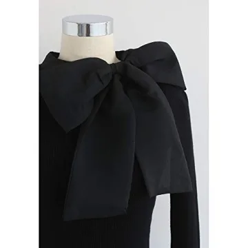 Chicwish Bow Tied Elegant Knit Top for Style Lovers