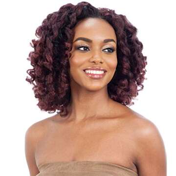 Freetress Equal Synthetic Drawstring Fullcap Half Wig - NATURAL ROD SET (1B Off Black)