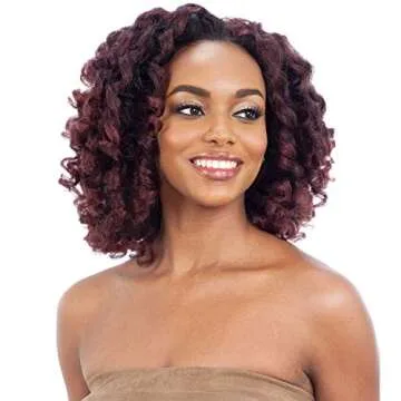 Freetress Equal Synthetic Drawstring Fullcap Half Wig - NATURAL ROD SET (1B Off Black)