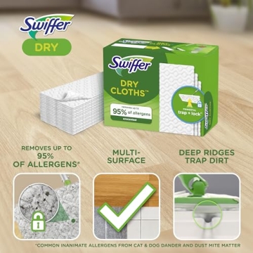 Swiffer Sweep + Mop: 52ct Dry Pads for Clean Floors