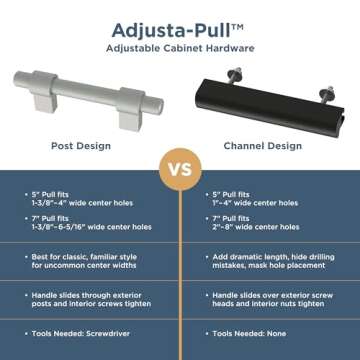 Franklin Brass Adjustable Cabinet Handles 5-Pack Bronze