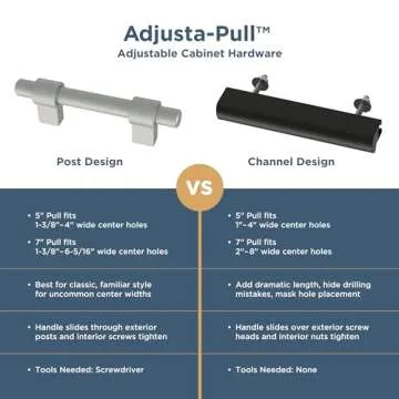 Franklin Brass Adjustable Cabinet Handles 5-Pack Bronze