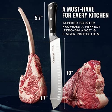 Cutluxe 10" Butcher Knife - Razor Sharp Forged Steel