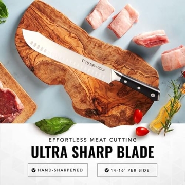 Cutluxe 10" Butcher Knife - Razor Sharp Forged Steel