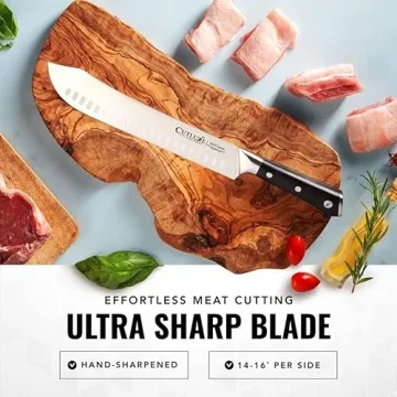 Cutluxe 10" Butcher Knife - Razor Sharp Forged Steel