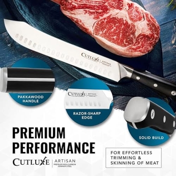 Cutluxe 10" Butcher Knife - Razor Sharp Forged Steel