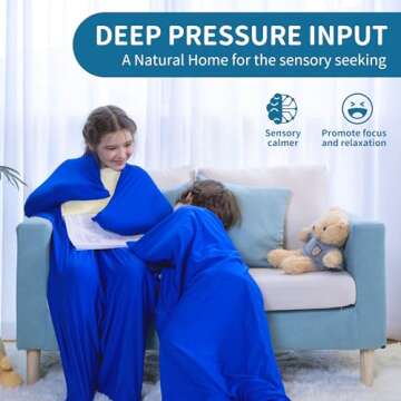 OUTREE Sensory Sock for Kids, Small,3-5 Years,39''×27'',Good for Height:2'9'' - 3'6'',Full Body Soc...