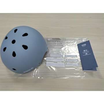 OutdoorMaster Youth & Kids Bike Helmet - Multi-Sports with Removable Liners - Light Blue - M