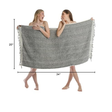 GOLD CASE Turkish Towels Absorbent Set of 4 for Luxury