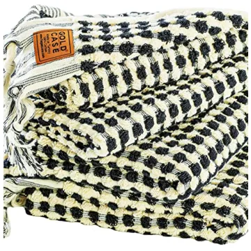 GOLD CASE Turkish Towels Absorbent Set of 4 for Luxury