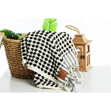 GOLD CASE Turkish Towels Absorbent Set of 4 for Luxury