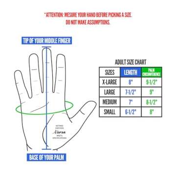 Nxtrnd G1 Men's Football Gloves, Adult Sticky Receiver Gloves (Red, Large)