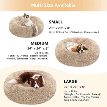 Cozy Faux Fur Dog & Cat Bed for Comfort and Calm