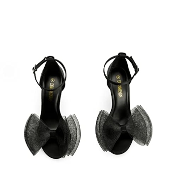 DREAM PAIRS Women's High Stiletto Heels with Adjustable Bow