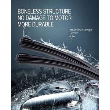 FAPIUO Front Windshield Wipers for BMW 320i 328i 335i M3 AUDI A3 24" 19"