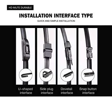 FAPIUO Replacement Silent Wipers for BMW Audi 24 19 Inch