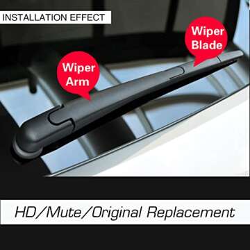 FAPIUO Replacement Silent Wipers for BMW Audi 24 19 Inch