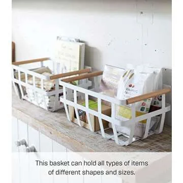 YAMAZAKI Home Storage Basket with Dual Handle
