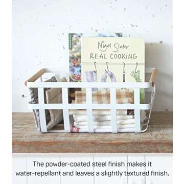 YAMAZAKI Home Storage Basket with Dual Handle