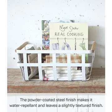 YAMAZAKI Home Storage Basket with Dual Handle