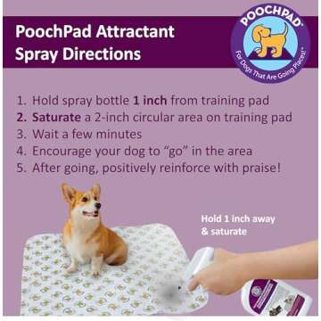 PoochPad Potty Training Attractant Spray for Dogs & Puppies 16 oz, Made in USA, Indoor Potty Pad & O...