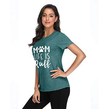 Women Dog Mom Shirt for Dog Lovers: Comfy Graphic Tees