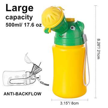 FST Upgrade Portable Emergency Urinal Potty Toilet Pee Training Cup for Baby Child Boys Used for Camping Car Travel and Kid Potty Pee Training (Boys)