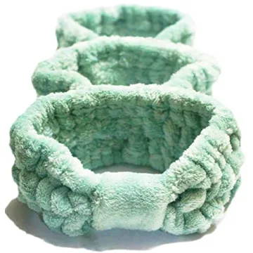 JINS-Hung Facial Spa Headband for Makeup and Washing Face Microfiber Elastic Head Wrap Comfort to Sk...