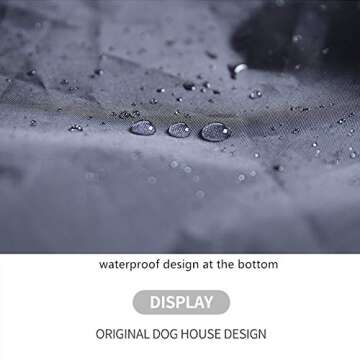 Aidou Dog car seat, Dog Booster seat for Small Medium Large Dogs Cats,pet Travel Booster seat, Dog Safety Car Seat with Storage,Dog car Bed Dual-use for car and Home (Midium Grey)