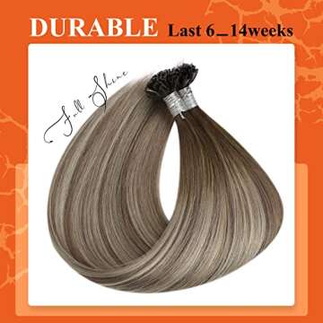 Full Shine Human Hair Balayage Extensions for Stunning Looks