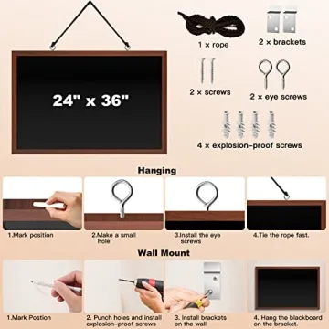 Durable Magnetic Chalkboard for Home and Offices
