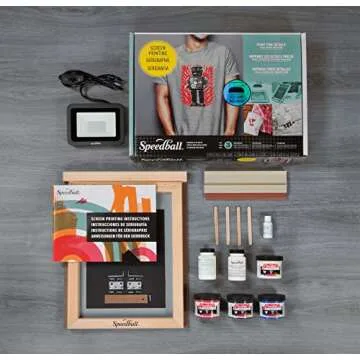 Speedball Advanced All-in-One Screen Printing Kit, Includes LED UV Exposure Lamp