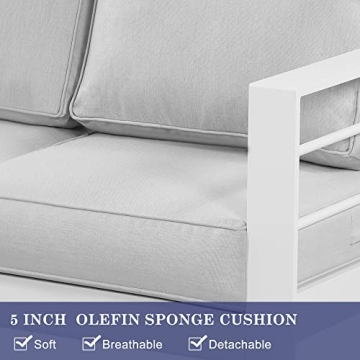 Wisteria Lane Aluminum Outdoor Patio Set with Coffee Table