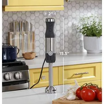 GE Immersion Blender with Whisk & Blending Jar 500 Watts