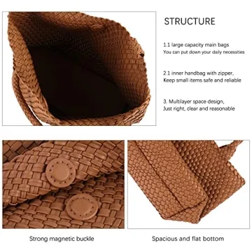 Lmkids Vegan Leather Tote Bag for Stylish Summer Travel