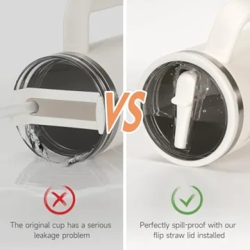 40 oz Tumbler Flip Straw Lid Replacement for Stanley