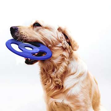 SuperChewy Tough Tug Flying Disc Toy for Dogs