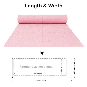 ATIVAFIT Non Slip TPE Yoga Mat - Eco-Friendly and Cushioned