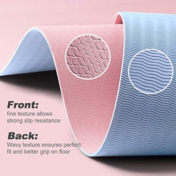 ATIVAFIT Non Slip TPE Yoga Mat - Eco-Friendly and Cushioned