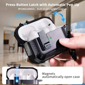 RFUNGUANGO AirPods Pro 3 Protective Case with Phone Holder