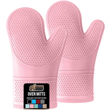 Gorilla Grip Silicone Oven Mitts for Safe Cooking