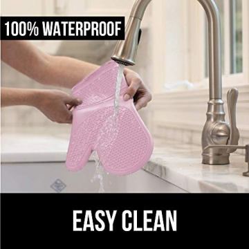 Gorilla Grip Silicone Oven Mitts for Safe Cooking