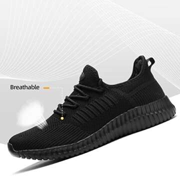 SK·TRIP Women's Walking Shoes Lightweight Breathable Flying Woven Mesh Upper Casual Jogging Shoes L...
