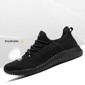 SK·TRIP Women's Walking Shoes Lightweight Breathable Flying Woven Mesh Upper Casual Jogging Shoes L...